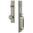 thumbnail image 1 of Grandeur 849130 Carre Solid Brass Rose Dummy Full Plate 'C' Grip Handleset - Nickel, 1 of 5