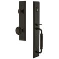 thumbnail image 1 of Grandeur 842289 Carre Solid Brass Rose Keyed Entry Single Cylinder Full Plate "C" Grip, 1 of 5