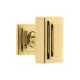 thumbnail image 1 of Grandeur 804670 Carre 1-3/4” Crystal Rectangular Emerald Cut Cabinet Knob - Brass, 1 of 7