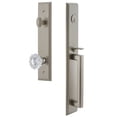 thumbnail image 1 of Grandeur 849207 Carre Solid Brass Rose Dummy Full Plate "D" Grip Handleset - Nickel, 1 of 5