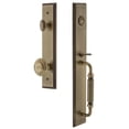 thumbnail image 1 of Grandeur 844963 Carre Solid Brass Rose Keyed Entry Single Cylinder Full Plate "F" Grip, 1 of 5