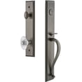 thumbnail image 1 of Grandeur 844810 Carre Solid Brass Rose Keyed Entry Single Cylinder "S" Grip Handleset -, 1 of 5