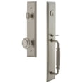 thumbnail image 1 of Grandeur 848981 Carre Solid Brass Rose Dummy Full Plate "F" Grip Handleset - Nickel, 1 of 5