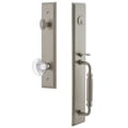 thumbnail image 1 of Grandeur 848881 Carre Solid Brass Rose Dummy Full Plate "F" Grip Handleset - Nickel, 1 of 5