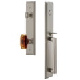thumbnail image 1 of Grandeur 844522 Carre Solid Brass Rose Keyed Entry Single Cylinder Full Plate "D" Grip, 1 of 5