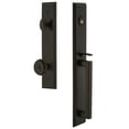 thumbnail image 1 of Grandeur 844779 Carre Solid Brass Rose Keyed Entry Single Cylinder Full Plate "D" Grip, 1 of 5