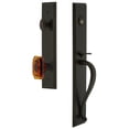 thumbnail image 1 of Grandeur Carsgrbca_Esetd_Na Carre Solid Brass Rose Dummy Full Plate "S" Grip Handleset -, 1 of 5