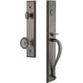 thumbnail image 1 of Grandeur Carsgrsol_Esetd_Na Carre Solid Brass Rose Dummy "S" Grip Handleset - Grey, 1 of 5