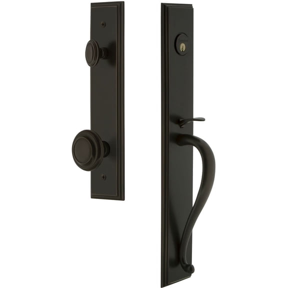 Grandeur Carsgrcir_Eset_238 Carre Solid Brass Rose Keyed Entry Single Cylinder "S" Grip