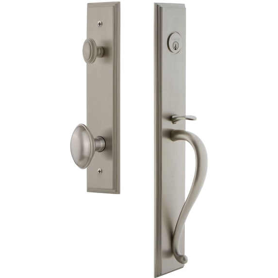 Grandeur Carsgredn_Eset_238 Carre Solid Brass Rose Keyed Entry Single Cylinder "S" Grip