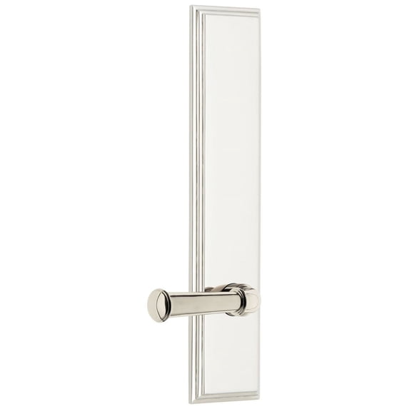 Grandeur 836629 Carre Solid Brass Tall Plate Rose Right Handed Dummy Door Lever Set -