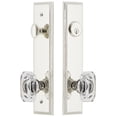 thumbnail image 1 of Grandeur 839903 Carre Solid Brass Tall Plate Single Cylinder Keyed Entry Set - Nickel, 1 of 6