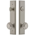 thumbnail image 1 of Grandeur 840097 Carre Solid Brass Tall Plate Single Cylinder Keyed Entry Set - Nickel, 1 of 6