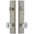 thumbnail image 1 of Grandeur Carr  Tall Plate Single Cylinder One Piece Knobset with Fontainebleau Knob, 1 of 6
