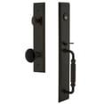 thumbnail image 1 of Grandeur Carre Single Cylinder Handleset with F Grip and Coventry Knob, 1 of 5