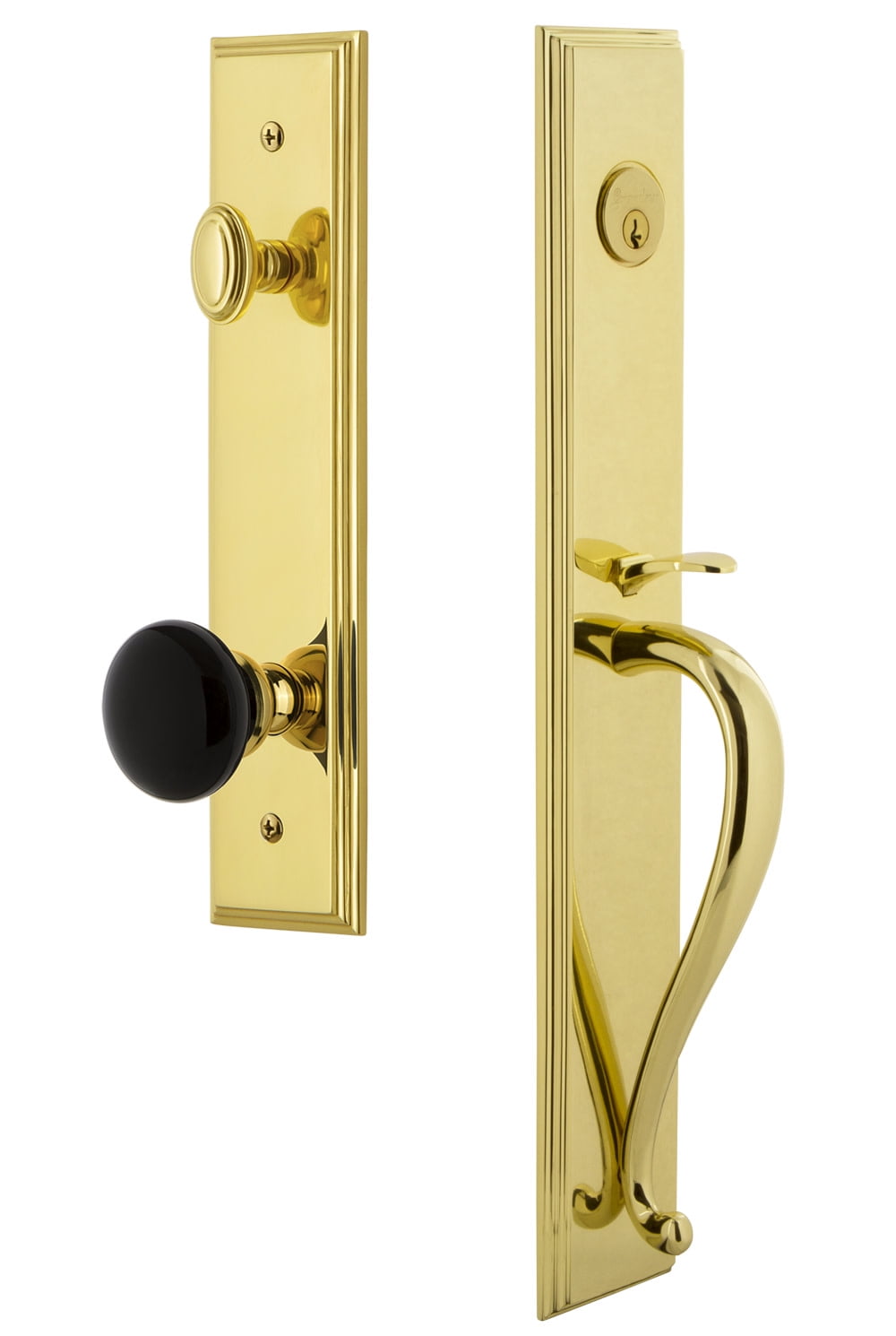 Grandeur Carre Dummy Handleset with S Grip and Coventry Knob
