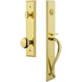 thumbnail image 1 of Grandeur Carr  S Grip Dummy Handleset with Fifth Avenue Interior Knob, 1 of 5