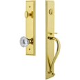 thumbnail image 1 of Grandeur 849048 Carre Solid Brass Rose Dummy "S" Grip Handleset - Brass, 1 of 5