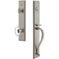 thumbnail image 1 of Grandeur 849153 Carre Solid Brass Rose Dummy "S" Grip Handleset - Nickel, 1 of 5