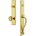 thumbnail image 1 of Grandeur Carr  D Grip Single Cylinder Handleset with Soleil Interior Knob, 1 of 5