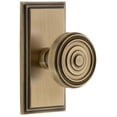 thumbnail image 1 of Grandeur 825716 Carre Solid Brass Rose Privacy Door Knob Set - Brass, 1 of 6