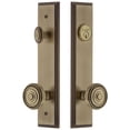 thumbnail image 1 of Grandeur Carr  Tall Plate Single Cylinder One Piece Knobset with Soleil Knob, 1 of 6