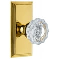 thumbnail image 1 of Grandeur Carver_Psg_238 Carre Solid Brass Rose Passage Door Knob Set - Brass, 1 of 6