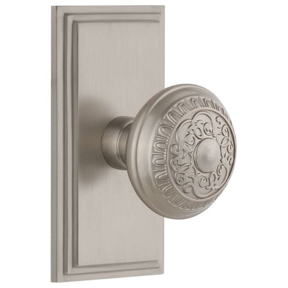 Grandeur Windsor Door Knob with Carre Plate