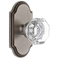 thumbnail image 1 of Grandeur Arcchm_Prv_238 Arc Solid Brass Rose Privacy Door Knob Set - Grey, 1 of 1