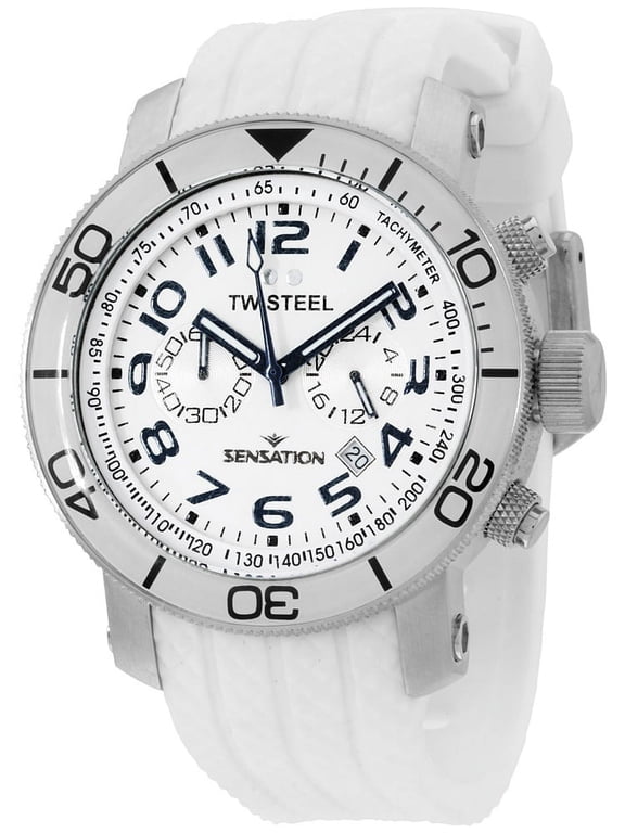 Grandeur Chronograph White Dial Mens Watch TW834
