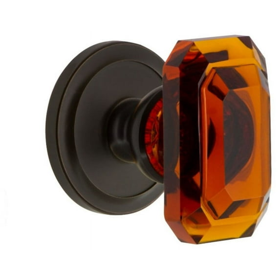 Grandeur Cirbca_Prv_234 Circulaire Solid Brass Privacy Set - Bronze