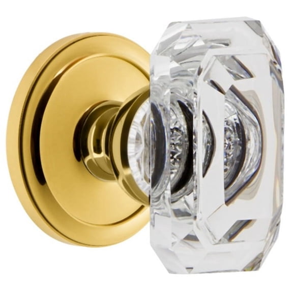 Grandeur 828372 Circulaire Solid Brass Privacy Set - Brass