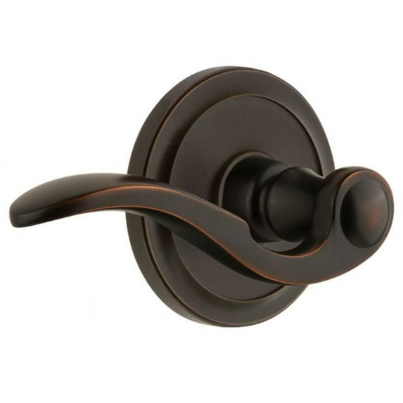 Grandeur Cirbel_Psg_234_Rh Circulaire Solid Brass Rose Right Handed Passage Door Lever Set