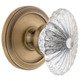 thumbnail image 1 of Grandeur Burgundy Crystal Door Knob with Circulaire Rosette, 1 of 1