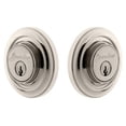 thumbnail image 1 of Grandeur Circir_Dblcyl_238 Circulaire Solid Brass Rose Double Cylinder Deadbolt - Nickel, 1 of 1