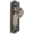 thumbnail image 1 of Grandeur 814785 Parthenon Solid Brass Rose Privacy Door Knob Set - Grey, 1 of 6