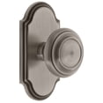 thumbnail image 1 of Grandeur Arccir_Prv_234 Arc Solid Brass Privacy Door Knob Set - Grey, 1 of 2