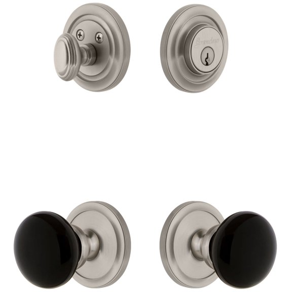 Grandeur 853314 Circulaire Solid Brass Rose Single Cylinder Keyed Entry Deadbolt And