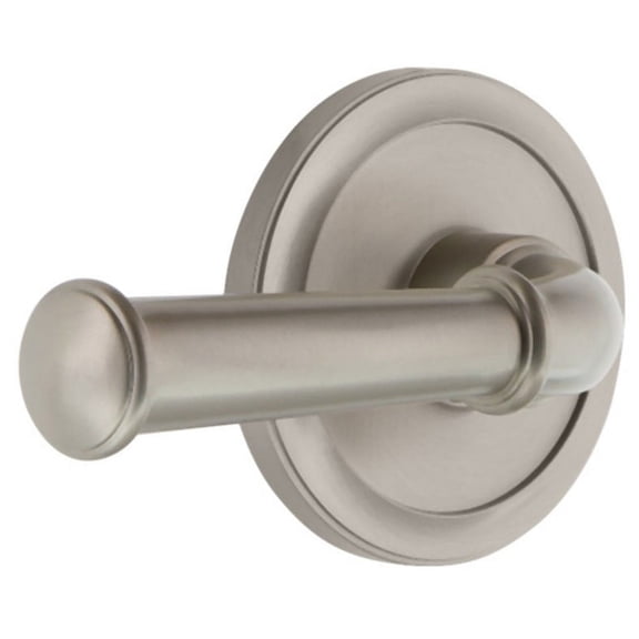 Grandeur 851390 Circulaire Solid Brass Left Handed Privacy Set - Nickel