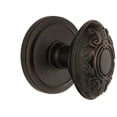 thumbnail image 1 of Grandeur Cirgvc_Psg_238 Circulaire Solid Brass Rose Passage Door Knob Set - Bronze, 1 of 6