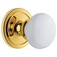 thumbnail image 1 of Grandeur Cirhyd_Prv_234 Circulaire Solid Brass Rose Privacy Door Knob Set - Brass, 1 of 6