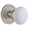 thumbnail image 1 of Grandeur 809763 Circulaire Solid Brass Rose Passage Door Knob Set - Nickel, 1 of 6