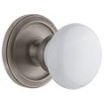 thumbnail image 1 of Grandeur 809908 Circulaire Solid Brass Rose Single Dummy Door Knob - Grey, 1 of 6