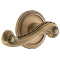 thumbnail image 1 of Grandeur 820434 Circulaire Solid Brass Rose Right Handed Privacy Door Lever Set - Brass, 1 of 6