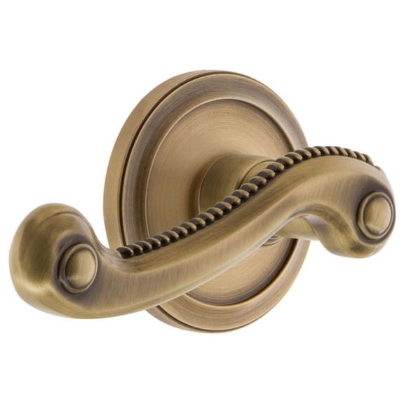 Grandeur 820111 Circulaire Solid Brass Rose Left Handed Single Dummy Door Lever - Brass