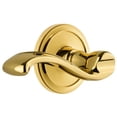 thumbnail image 1 of Grandeur 809736 Circulaire Solid Brass Rose Left Handed Passage Door Lever Set - Brass, 1 of 6