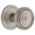 thumbnail image 1 of Grandeur 820368 Circulaire Solid Brass Rose Privacy Door Knob Set - Nickel, 1 of 6