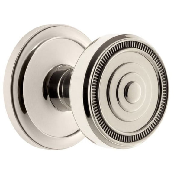Grandeur Cirsol_Sd_Na Circulaire Solid Brass Rose Single Dummy Door Knob - Nickel