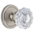 thumbnail image 1 of Grandeur Versailles Crystal Door Knob with Circulaire Rosette, 1 of 6