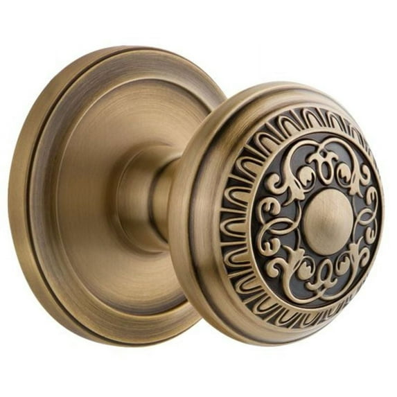 Grandeur Cirwin_Sd_Na Circulaire Solid Brass Rose Single Dummy Door Knob - Brass